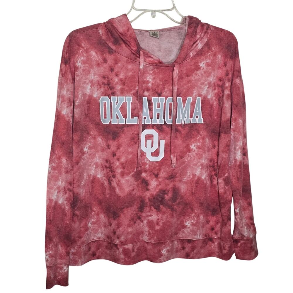 Sideline Apparel Oklahoma Sooners OU Womens Lightweight Desert Moss Hoodie NCAA